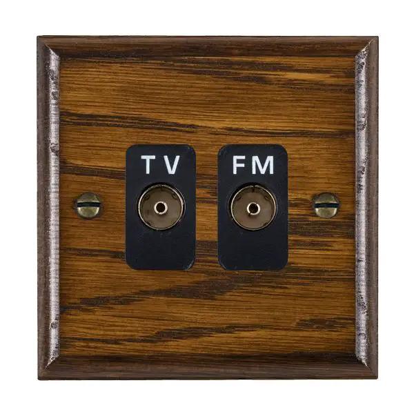 Wood Ovo D/O Isol TVFM Diplex 1in/2o BL