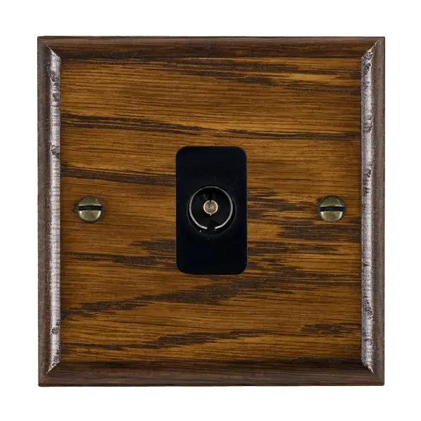 Wood Ovo D/O 1g Isolated TV 1in/1out BL