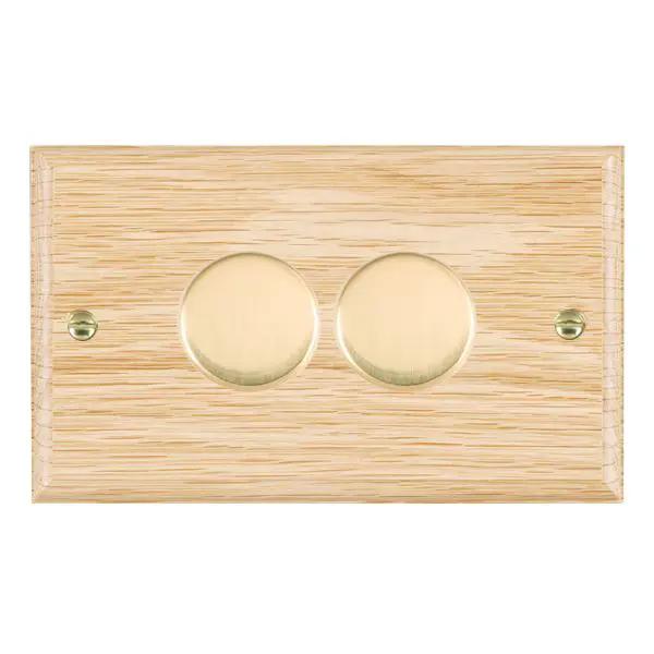 Wood Ovo L/O 2g LEDITB100 2 way Dim PB