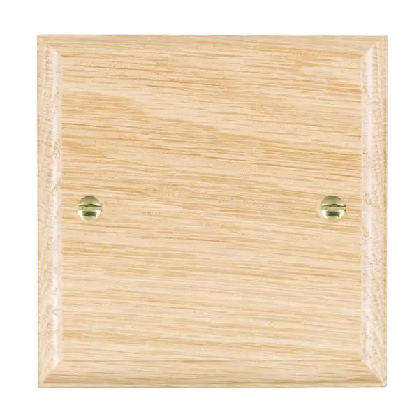Wood Ovo L/O Single Blank Plate
