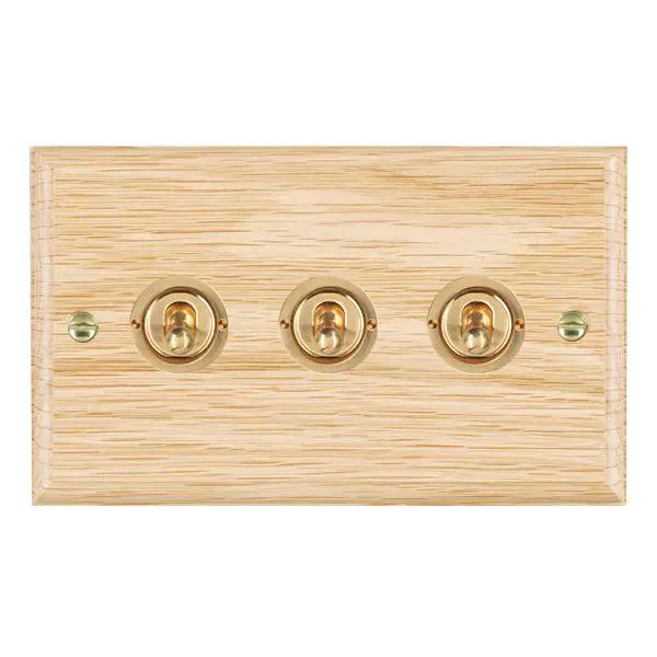Wood Ovo L/O 3g 20AX 2Way Toggle PB