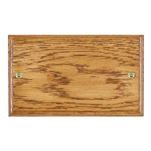 Wood Ovo M/O Double Blank Plate