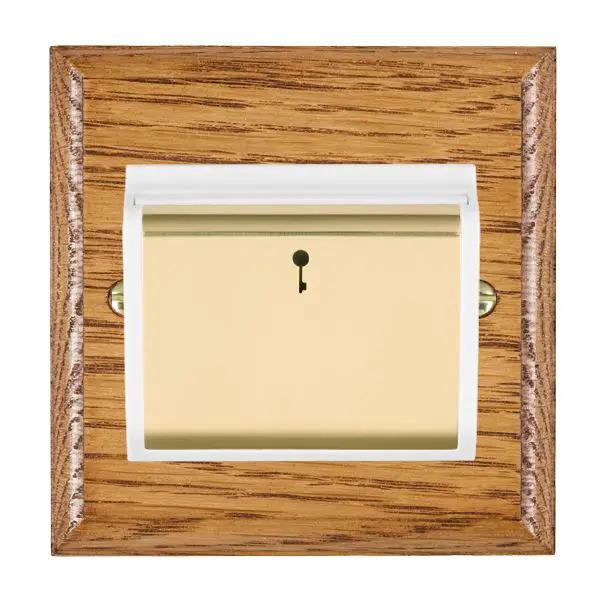 Wood Ovo M/O 10A (6AX) Card Swt PB/WH