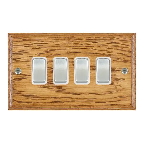 Wood Ovo M/O 4g 10AX 2 Way Rkr SC/WH