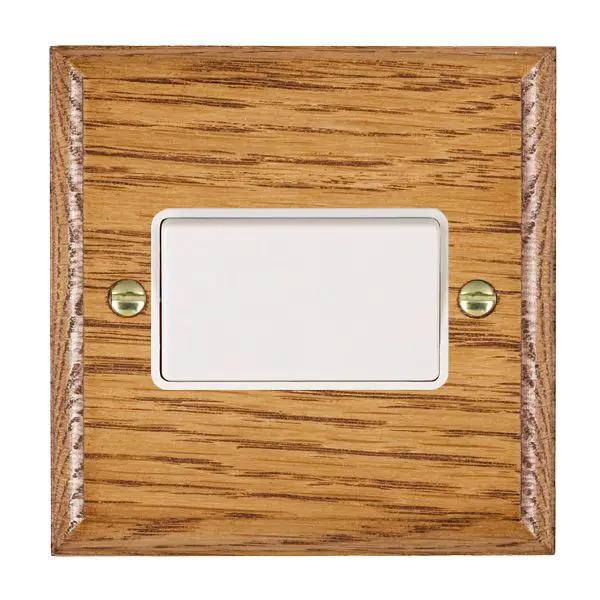 Wood Ovo M/O 10A Triple Pole Rkr WH/WH