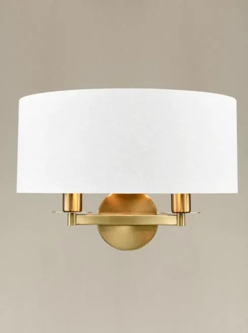 Franklite Windsor 2lt Wall Light Aged Brass - Wall Lights Franklite Windsor 2lt Wall Light Aged Brass Wall Lights