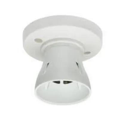 White BC batten lamp holder with 3 terminals for ceiling electrical lighting