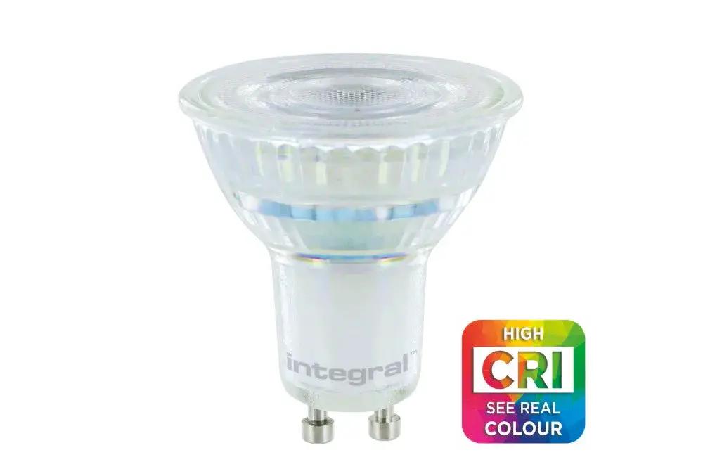 High CRI GU10 LED spotlight bulb for accurate colour lighting, ideal for UK homes