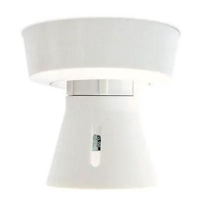 White electrical terminal body with 3 terminals and PVC tails, suitable for lighting installations