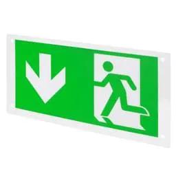 EMERGECNY LIGHTING Bell Arrow Down Legend for Exit Blade - EMERGECNY LIGHTING Bell Arrow Down Legend for Exit Blade