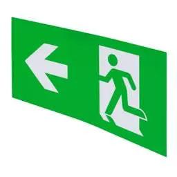 EMERGECNY LIGHTING Bell Reversible Left / Right Arrow ISO Legend for Spectrum Hinged Exit Sign - EMERGECNY LIGHTING Bell Reversible Left / Right Arrow ISO Legend for Spectrum Hinged Exit Sign