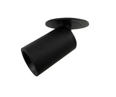 Black adjustable LED ceiling spotlight for modern home or office lighting