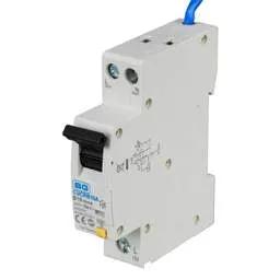 Electrical Lighting BG 10A 1P+N 1 Module B Curve 6kA 30mA Type A Compact RCBO - Electrical Lighting BG 10A 1P+N 1 Module B Curve 6kA 30mA Type A Compact RCBO