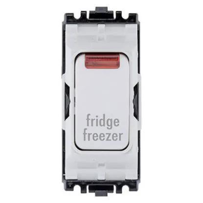 20A double pole 1-way grid switch with neon indicator marked fridge freezer