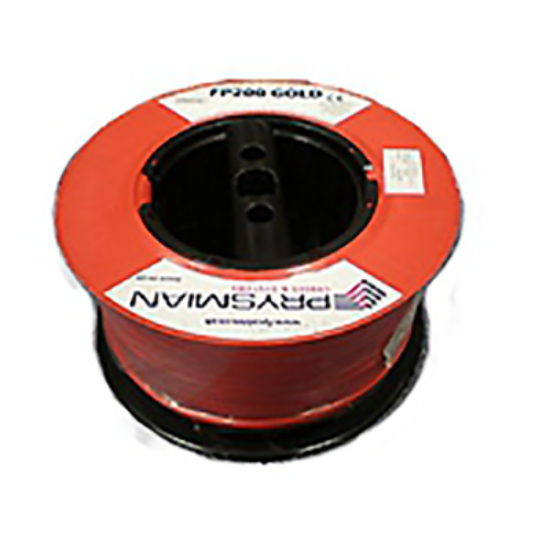 Red fire resistant cable spool, 2 core with earth, electrical wiring accessory