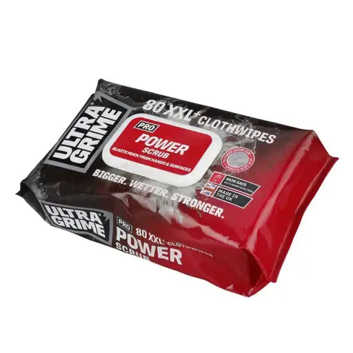 cleaning wipes UltraGrime Pro XXL+ Power Scrub Cleaning Wipes (Pack of 80) - cleaning wipes UltraGrime Pro XXL+ Power Scrub Cleaning Wipes (Pack of 80)
