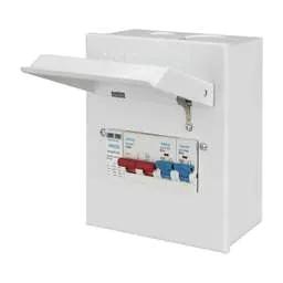 ev charger MCG EV EV Metal Clad Distribution Board with 2 x 32A B Curve MCBs and Type 2 SPD - ev charger MCG EV EV Metal Clad Distribution Board with 2 x 32A B Curve MCBs and Type 2 SPD