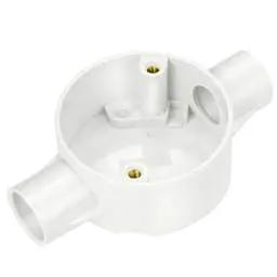 Centaur 20mm PVC Conduit Through Box White