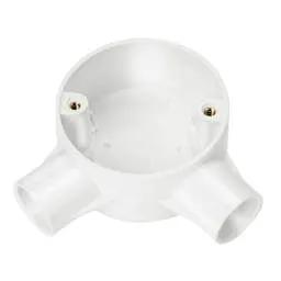 Centaur 20mm PVC Conduit Angle Box White