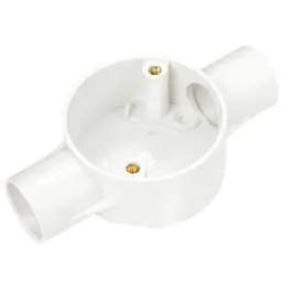 Centaur 25mm PVC Conduit Through Box White