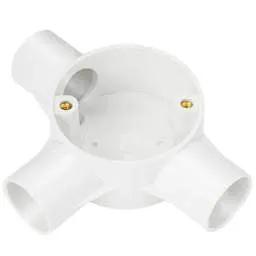 Centaur 25mm PVC Conduit Tee Box White