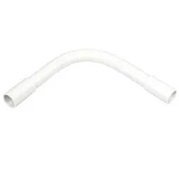 Centaur 20mm PVC Heavy Gauge Normal Bend fitted with 2 Couplers White
