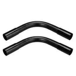 Centaur 32mm PVC Heavy Gauge Normal Bend Fitted with 2 Couplers Black