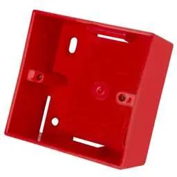 back box Centaur 1 Gang 44mm PVC Surface Box Square Corners Red 2 x Entries - Back Box back box Centaur 1 Gang 44mm PVC Surface Box Square Corners Red 2 x Entries Back Box