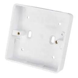 back box Centaur 1 Gang 25mm PVC Surface Box Round Corners White - Back Box back box Centaur 1 Gang 25mm PVC Surface Box Round Corners White Back Box