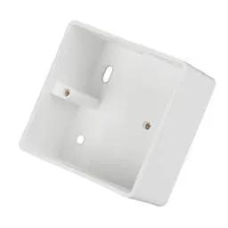 Centaur 1 Gang 47mm PVC Surface Box Round Corners 20mm KO White