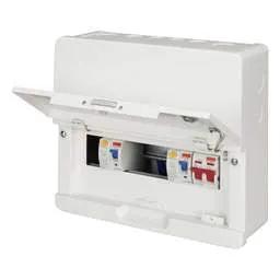 Electrical Lighting Contactum 6 Way Dual 100A Type A RCD High Integrity Metal Clad Consumer Unit - Electrical Lighting Contactum 6 Way Dual 100A Type A RCD High Integrity Metal Clad Consumer Unit