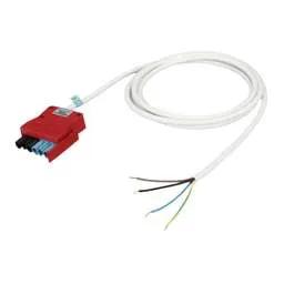 cieling rose CP Electronics Legrand Vitesse 3m 4 Core Luminaire Lead Red Plug Black / Blue Coded - cieling rose CP Electronics Legrand Vitesse 3m 4 Core Luminaire Lead Red Plug Black / Blue Coded