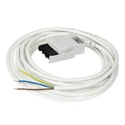 cieling rose CP Electronics Legrand Vitesse 5m 3 Core Luminaire Lead White Plug - cieling rose CP Electronics Legrand Vitesse 5m 3 Core Luminaire Lead White Plug
