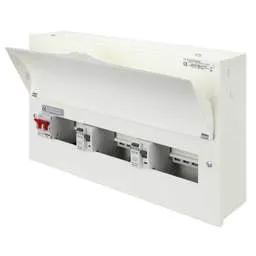 Electrical Lighting Crabtree Starbreaker 4+5+5 High Integrity Dual 80A Type A RCD Metal Clad Consumer Unit - Electrical Lighting Crabtree Starbreaker 4+5+5 High Integrity Dual 80A Type A RCD Metal Clad Consumer Unit