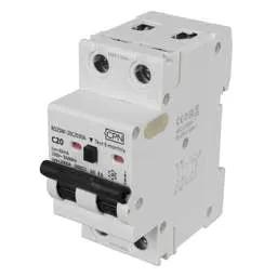 Electrical Lighting Cudis RO2SNF 20A Double Pole 2 Module Bidirectional C Curve 10kA 30mA Type A RCBO - Electrical Lighting Cudis RO2SNF 20A Double Pole 2 Module Bidirectional C Curve 10kA 30mA Type A RCBO
