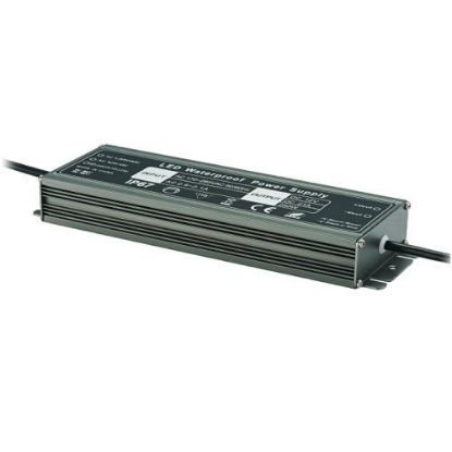 Ultra slim LED driver, black, waterproof power supply for LED lighting installations