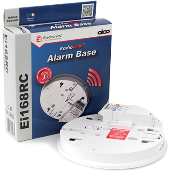RadioLINK alarm base with packaging, electrical wiring accessory for UK homes