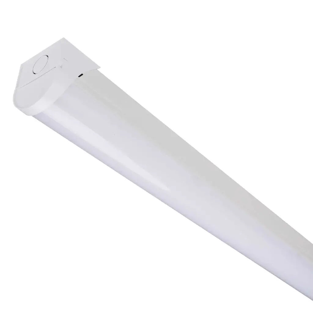 Slim white LED batten light for ceiling, modern energy efficient lighting