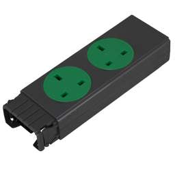 floor sockets Electrak Legrand 2 Gang Socket Module Fused - Fixed 90° Green - 2P+CE - floor sockets Electrak Legrand 2 Gang Socket Module Fused - Fixed 90° Green - 2P+CE