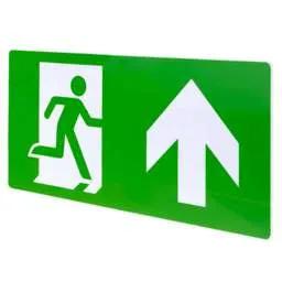 EMERGECNY LIGHTING Eterna Up Arrow ISO 7010 Legend for Exit Boxes - EMERGECNY LIGHTING Eterna Up Arrow ISO 7010 Legend for Exit Boxes