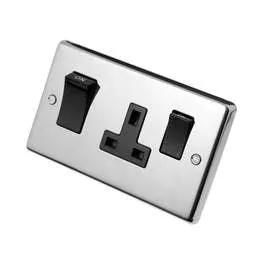 eurolite Eurolite 45A DP Cooker Control Unit Black Insert Polished Stainless - eurolite Eurolite 45A DP Cooker Control Unit Black Insert Polished Stainless