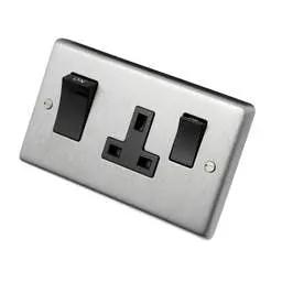 eurolite Eurolite 45A DP Cooker Control Unit Black Insert Satin Stainless Steel - eurolite Eurolite 45A DP Cooker Control Unit Black Insert Satin Stainless Steel