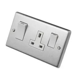 eurolite Eurolite 45A DP Cooker Control Unit White Insert Satin Stainless Steel - eurolite Eurolite 45A DP Cooker Control Unit White Insert Satin Stainless Steel