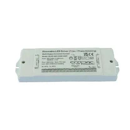 Triac dimmable constant current LED driver for lighting installations, rectangular white unit