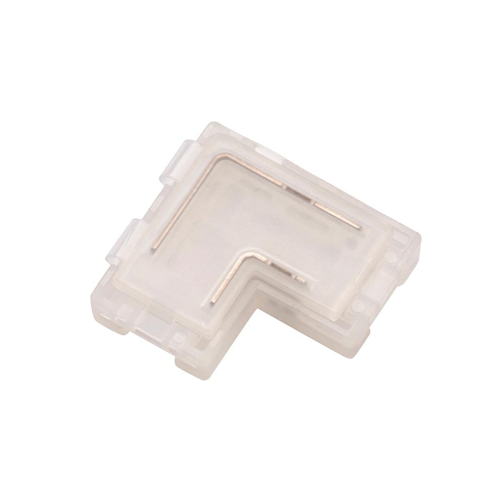 LED strip light connector L-shape for lighting wiring and installation