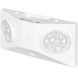 EMERGECNY LIGHTING Lightsafe 3W LED Low Glare Non Maintained Emergency Twinspot with Self Test - EMERGECNY LIGHTING Lightsafe 3W LED Low Glare Non Maintained Emergency Twinspot with Self Test