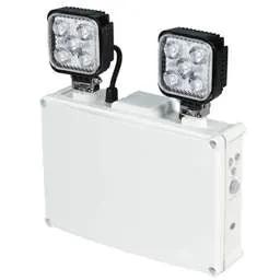 EMERGECNY LIGHTING Lightsafe 10W LED Non Maintained Emergency Twinspot with Self Test IP65 - EMERGECNY LIGHTING Lightsafe 10W LED Non Maintained Emergency Twinspot with Self Test IP65