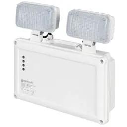 EMERGECNY LIGHTING Lightsafe 3W LED Non Maintained Twinspot with Auto Self Test - EMERGECNY LIGHTING Lightsafe 3W LED Non Maintained Twinspot with Auto Self Test
