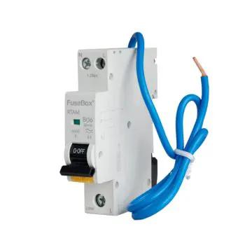 Fusebox RCBO Fusebox RCBO 6A C Curve Type A Single Pole Bi-Directional 6kA RTAMC06BD - Fusebox RCBO Fusebox RCBO 6A C Curve Type A Single Pole Bi-Directional 6kA RTAMC06BD