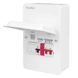 ev charger Fusebox 32A 2 Way EV Metal Clad Distribution Board, Bidirectional RCBO and Type 2 SPD - ev charger Fusebox 32A 2 Way EV Metal Clad Distribution Board, Bidirectional RCBO and Type 2 SPD